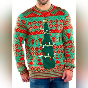 Tipsy Elves Ugly Christmas Sweater Crewneck Pullover Size Large